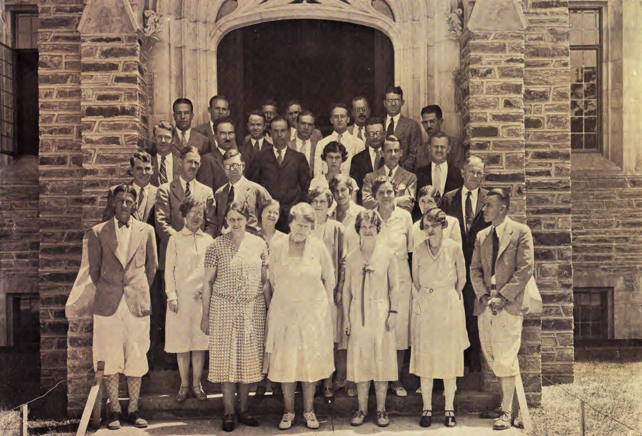 Duke Hospital staff before the opening