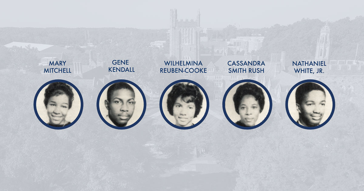 Headshots of Mary Mitchell, Gene Kendall, Wilhemina Reuben-Cooke, Cassandra Smith Rush, Nathaniel White, Jr.